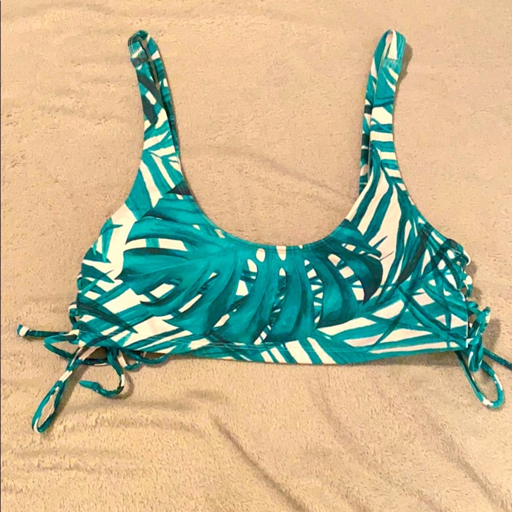 Tropical Print Bikini Top